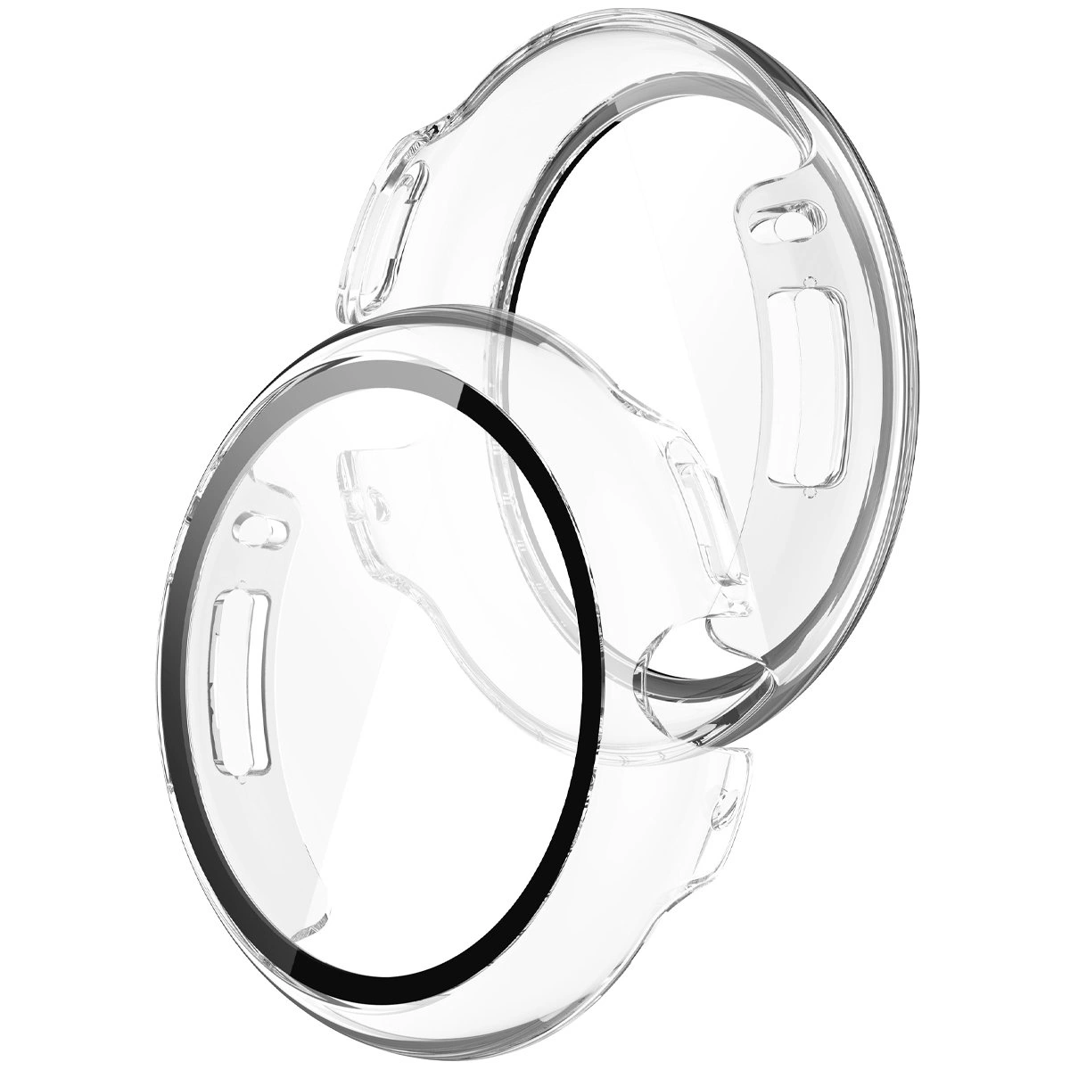 Etui z wbudowanym szkłem Bizon Case Watch Adamo do  Google Pixel Watch 4 45 mm